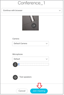 Screen capture of the steps to 'join meeting' using Chrome as the internet browser