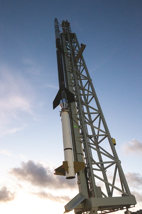 one of the Canadian-built Black Brant IX rockets used in the launch campaign