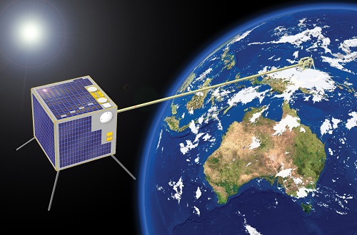 An artist’s impression of FedSat in orbit