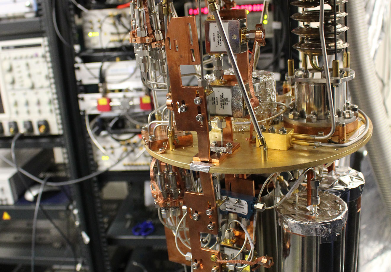 Photo of an extremely complicated machine in a lab