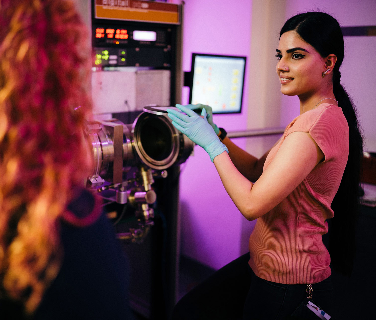 Ritika Bazzad at work in the lab