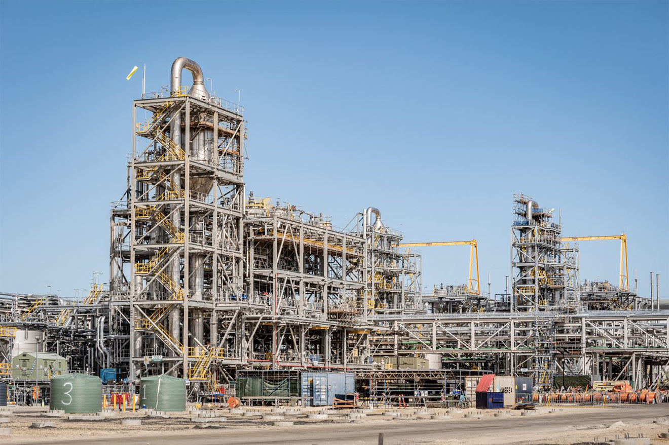 Photo of a lithium refinery