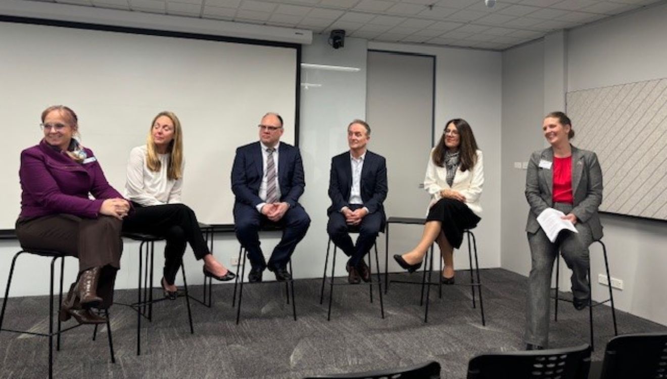 Innovation Roundtable panellists and moderator for visiting Swiss Business and Science delegations July 2025