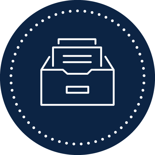 Icon representing pulp paper and paperboard manufacturing