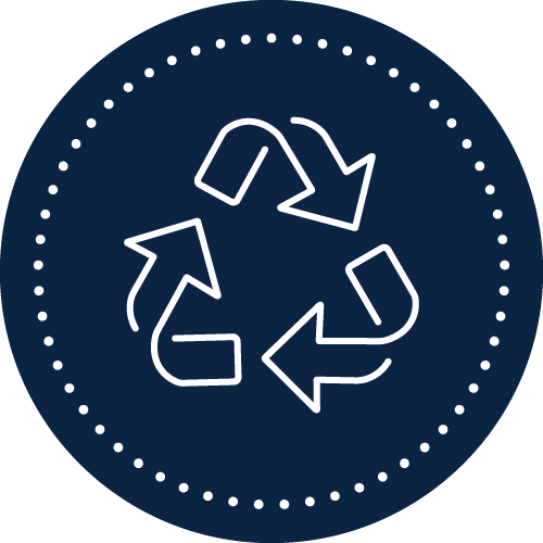 Icon representing waste and resource recovery