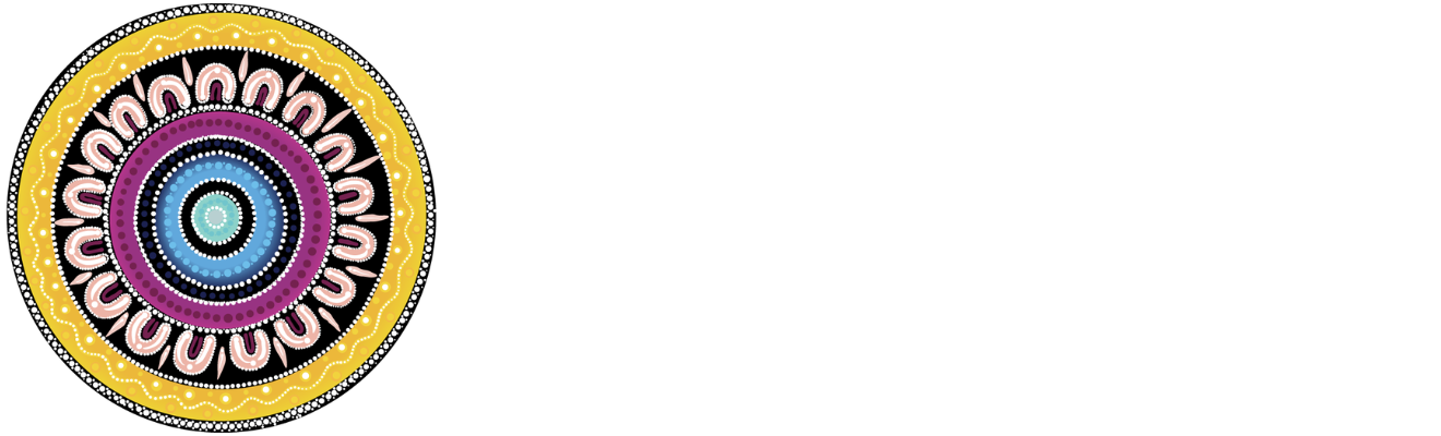 Acknowledgement of Country symbol - detail from DISR Journey 2024 by Chern’ee Sutton