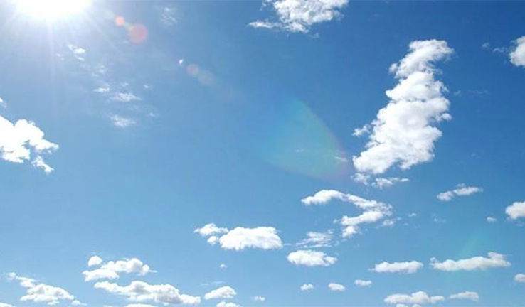 Photo of a blue sky with clouds Photo of a blue sky with clouds