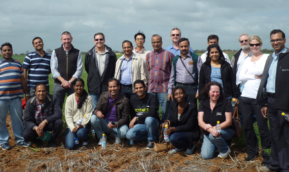 Members of the joint Australia-India research team