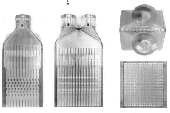 Four examples of 3D printed devices that can be used to produce Dimethyl ether