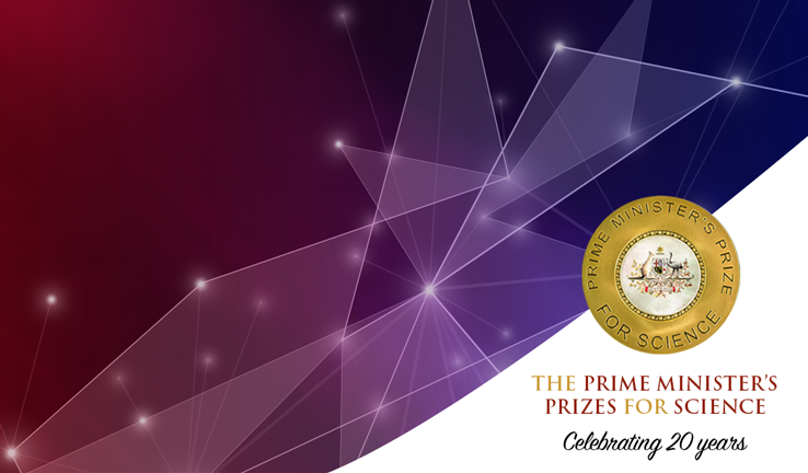 Illustration of the Prime Minister’s Prizes for Science, celebrating 20 years. Illustration of the Prime Minister’s Prizes for Science, celebrating 20 years.