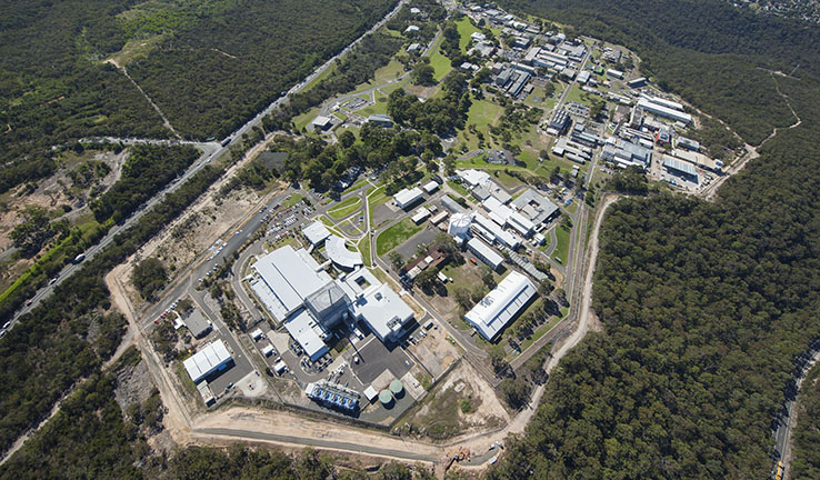 Aerial view of the Australia's Nuclear Science and Technology Organisation (ANSTO) Innovation Precinct Aerial view of the Australia's Nuclear Science and Technology Organisation (ANSTO) Innovation Precinct