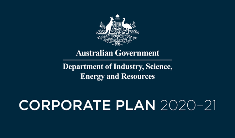 Department of Industry, Science, Energy and Resources logo | Corporate Plan 2020–21.