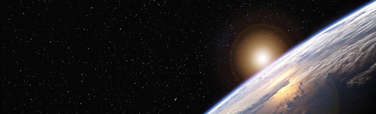View of earth from space