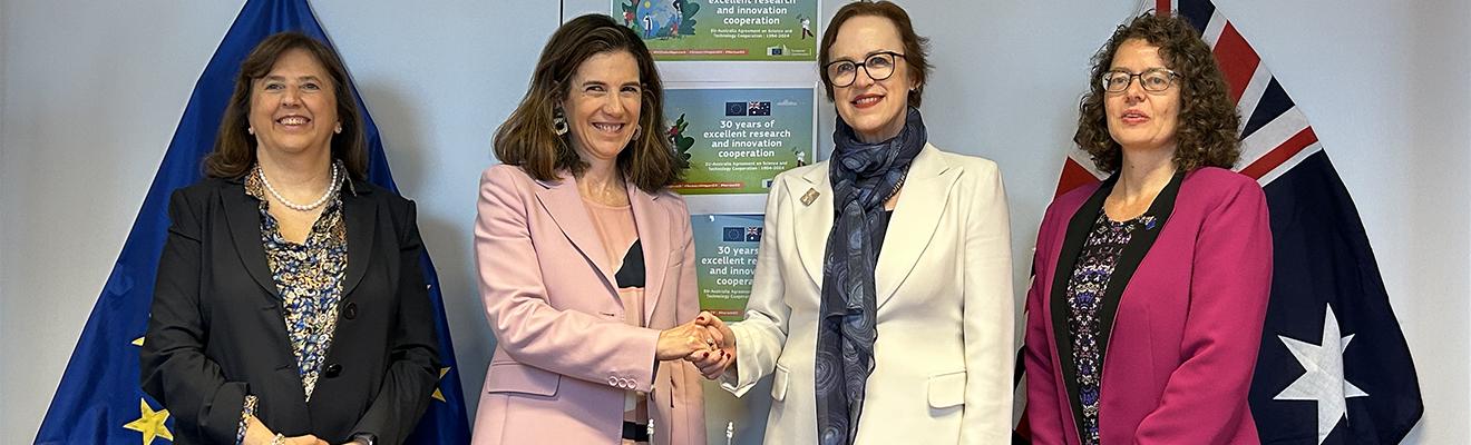 Paola Pamaploni (EEAS), Maria Cristina Russo (EU Co-Chair), Caroline Millar (Australia’s Ambassador to the EU) and Carolyn Patteson (Australia Co-Chair).