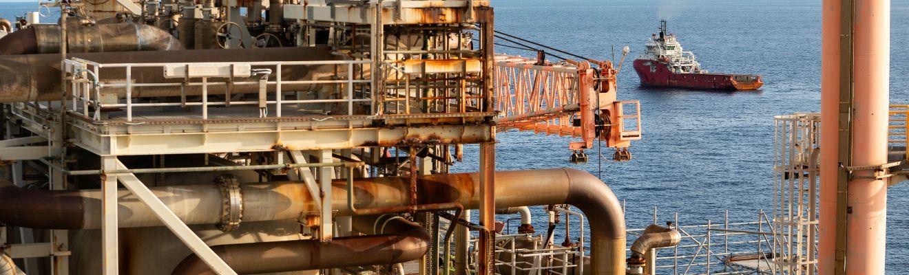View of ocean from the deck of the Northern Endeavour FPSO