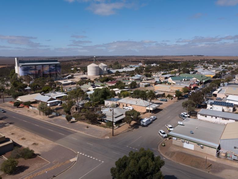 Aerial photo of Kimba