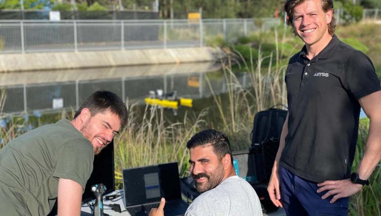 Abyss Solutions’ robotics team out in the field