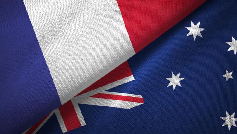 Image of the Australian and French flags