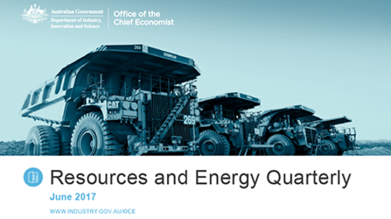 Resources and Energy Quarterly publication cover June 2017
