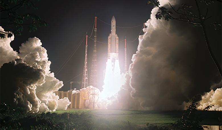 Photo of the Arianespace launch Photo of the Arianespace launch
