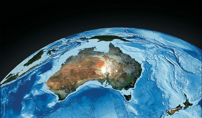 Image of a satelite view of Earth Image of a satelite view of Earth
