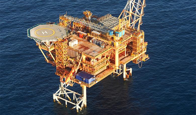 Image of offshore oil rig