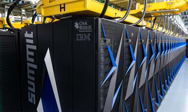 The Summit supercomputer at Oak Ridge National Laboratory