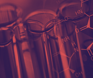 Abstract graphic includes microscope and test tubes