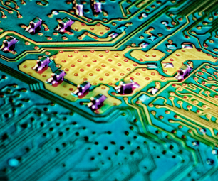 Close-up of a circuit board