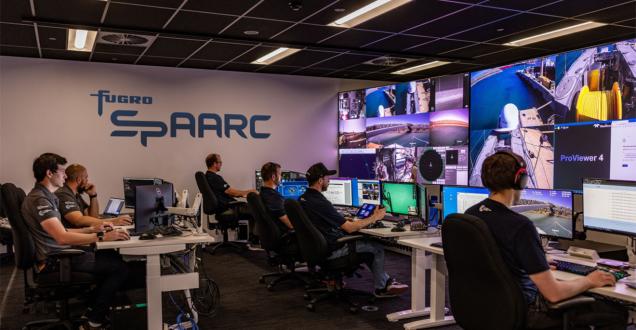 The team working inside the SpAARC complex in Western Australia