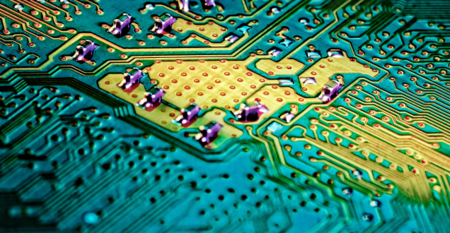 Close-up of a circuit board