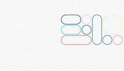Different coloured shapes stacked next to and top of each other
