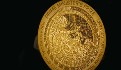 Prime Minister’s Prize for Aboriginal and Torres Strait Islander Knowledge Systems medallion