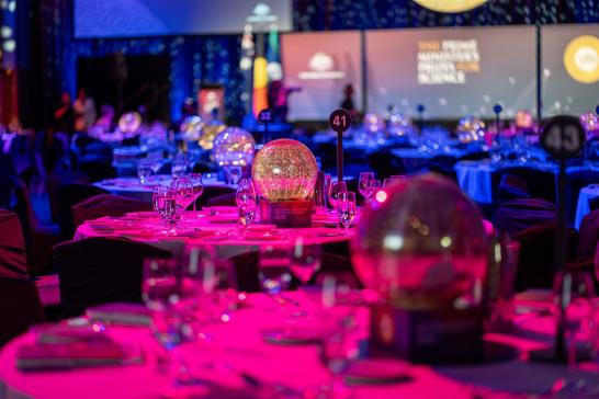 The Great Hall at Parliament House before guests arrived