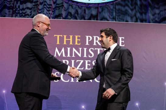 Dr David Khoury with the Minister