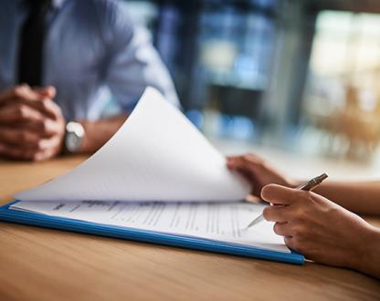 Photo of a clipboard