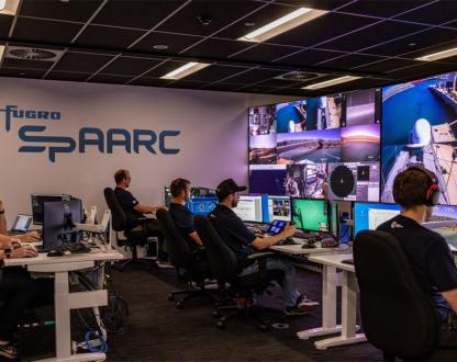 The team working inside the SpAARC complex in Western Australia