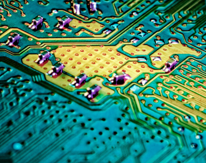 Close-up of a circuit board