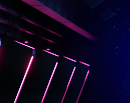 Abstract image showing lights and space