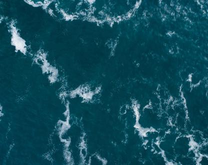 Aerial view of a wave
