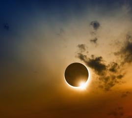 A solar eclipse